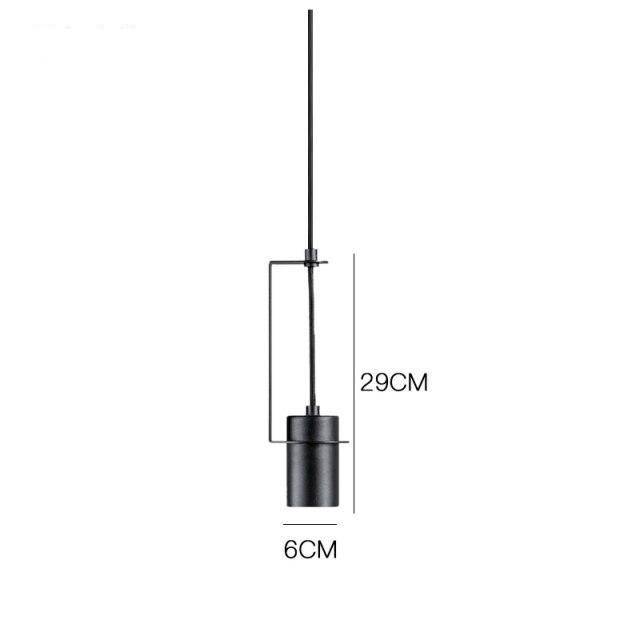 Suspension design à LED avec cylindre en métal au style Industriel - vue 14 sur 14