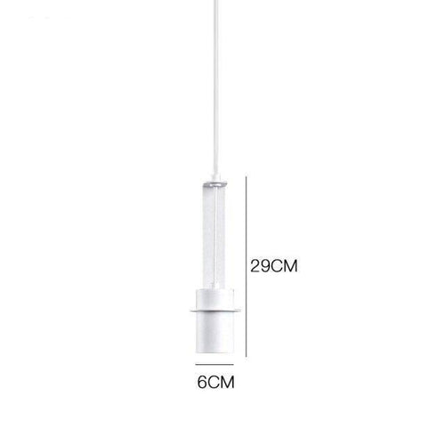 Suspension design à LED avec cylindre en métal au style Industriel