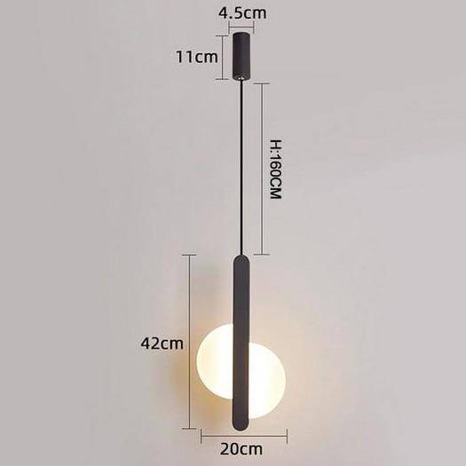 Suspension design à LED en aluminium avec formes circulaires - vue 9 sur 11