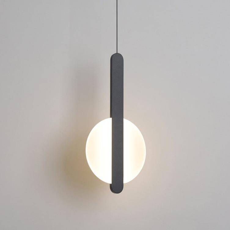 Suspension design à LED en aluminium avec formes circulaires - vue 4 sur 11