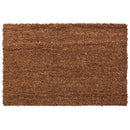Paillasson rectangle en fibres naturelles marrons Mat