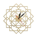 Horloge murale en bois avec rectangles superposés 30cm Mandala