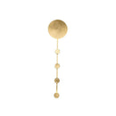 LED-Design-Wandleuchte Gold mit Scheibe im Shining-Stil