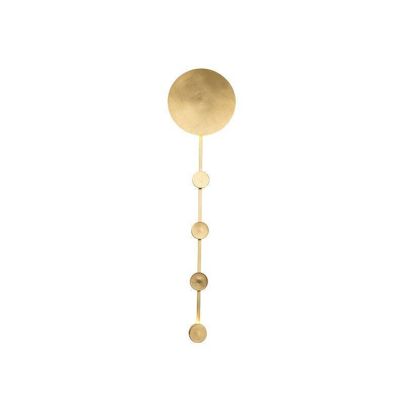 LED-Design-Wandleuchte Gold mit Scheibe im Shining-Stil - vue 5 sur 5