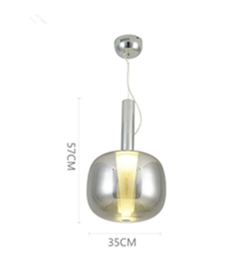 Suspension design en verre fumé de couleur Luxury - vue 6 sur 6