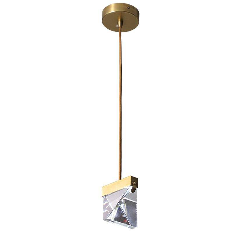 Suspension design LED en verre cristal Full - vue 3 sur 4