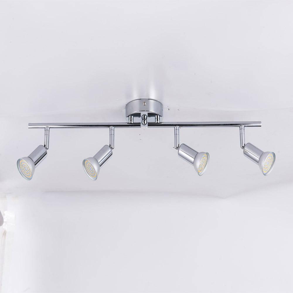 Plafonnier à spots LEDs ajustable chromé Home - vue 4 sur 6