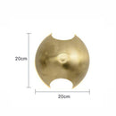 Design-Wandleuchte LED abgerundet Metall gold Art