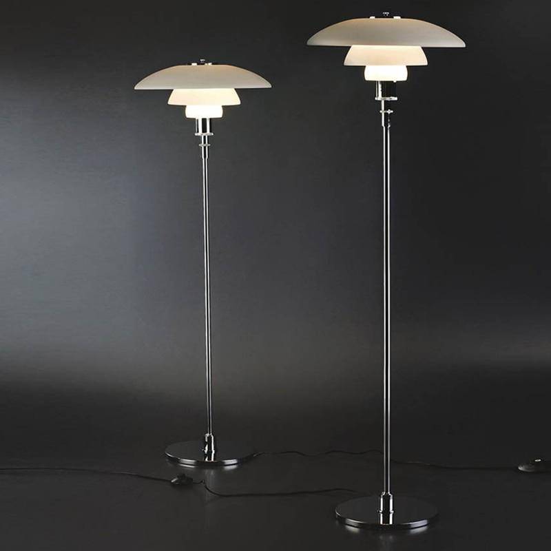 Lampadaire design à LED noir ou chromé Créative - vue 2 sur 9