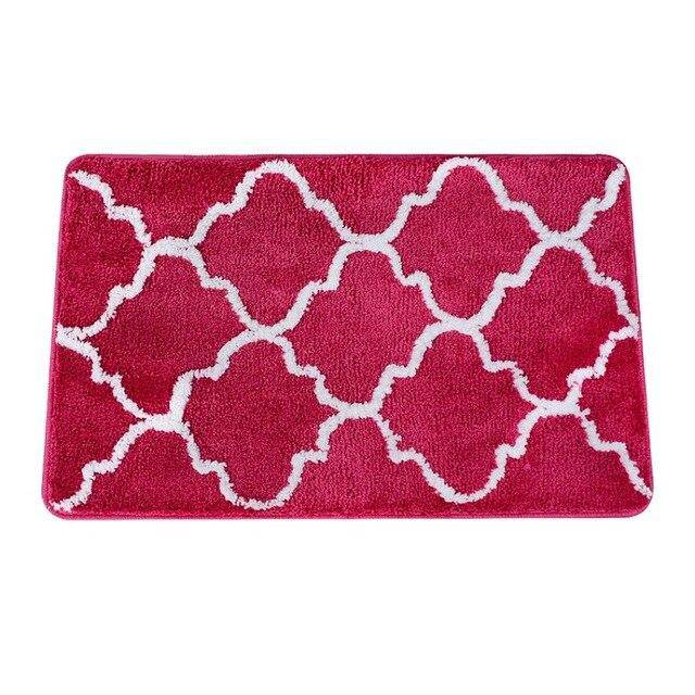 Tapis de bain rectangle coloré à motifs Finel - vue 5 sur 7