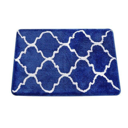 Tapis de bain rectangle coloré à motifs Finel