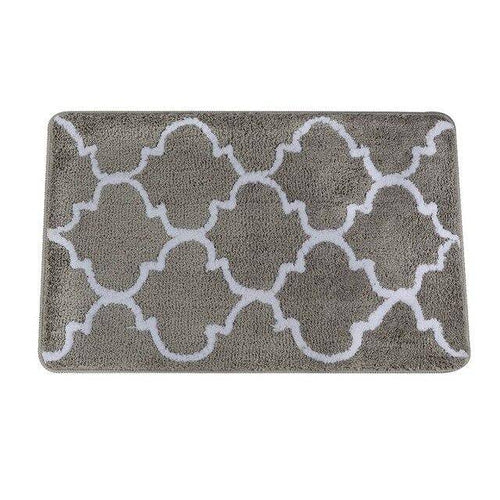 Tapis de bain rectangle coloré à motifs Finel