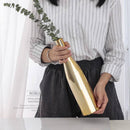 Vase design en céramique doré Mory B