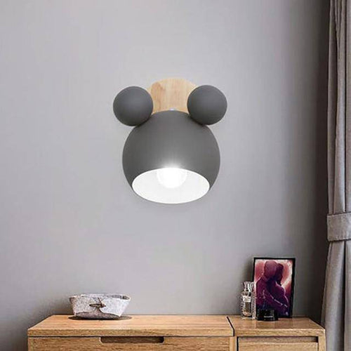Applique murale tête de Mickey coloré Cartoon