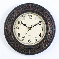 Horloge vintage en métal 25cm Antique