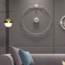 Horloge murale design hexagones décalés en métal