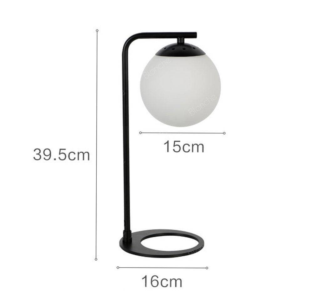 Lampe à poser design LED en métal et boule en verre Sofa - vue 5 sur 6