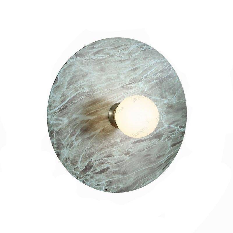Applique murale design LED avec disque métal coloré Nordic - vue 6 sur 6
