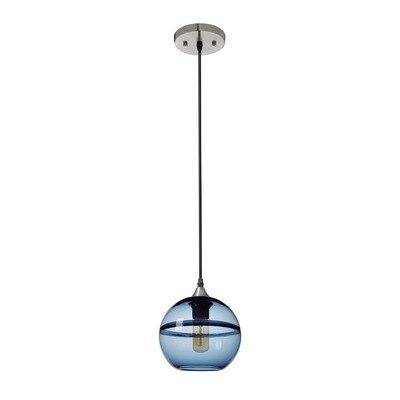 Suspension design LED en boule de verre style Hang - vue 8 sur 9