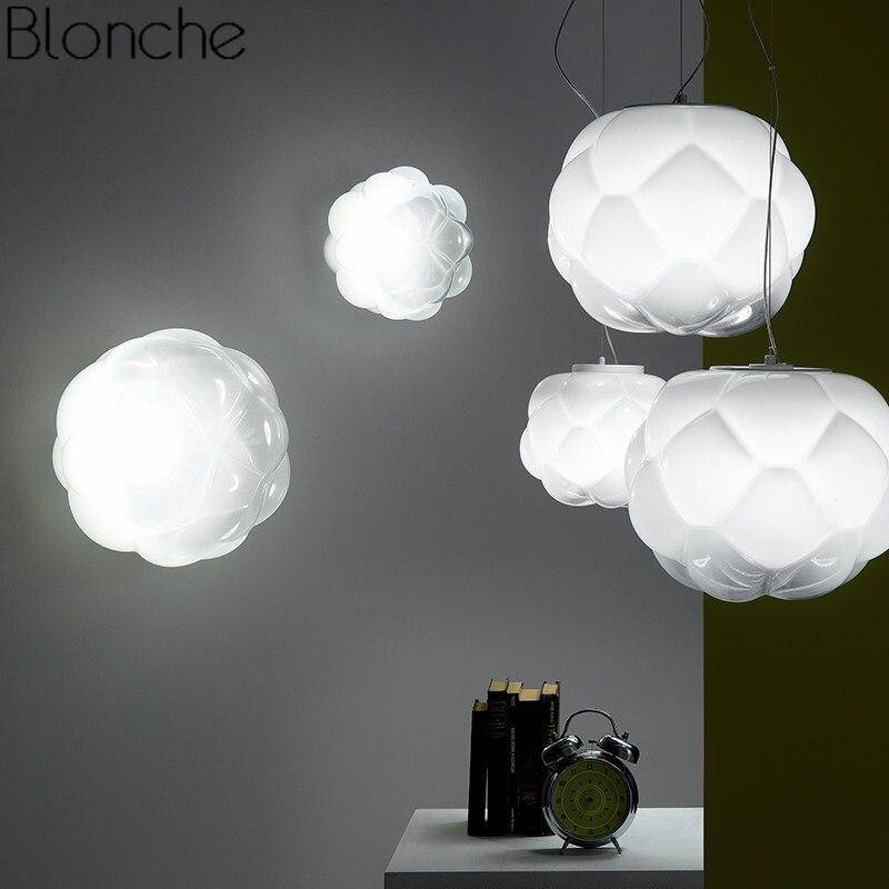 Suspension moderne à LED en verre style Cloud Light