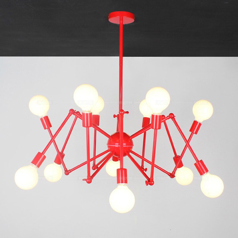 Lustre design en métal avec bras articulés ajustables Spike - vue 5 sur 6