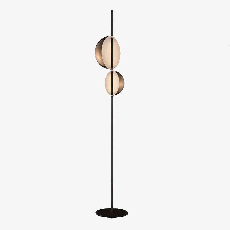 Lampadaire design moderne LED avec abat-jour double en métal Créative - vue 5 sur 7