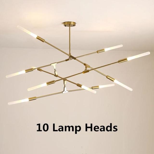 Lustre moderne LED baguettes avec extrémités lumineuses Suvan - vue 8 sur 11