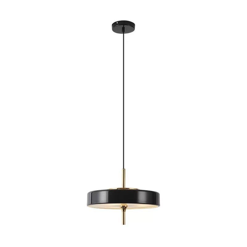 Suspension design LED avec abat-jour circulaire en métal style Juna - vue 9 sur 9