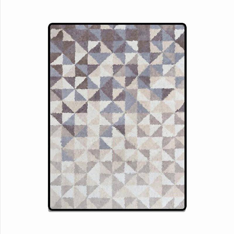 Tapis rectangle scandinave tons de beige - vue 5 sur 5