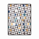Tapis rectangle scandinave à triangles Fashion