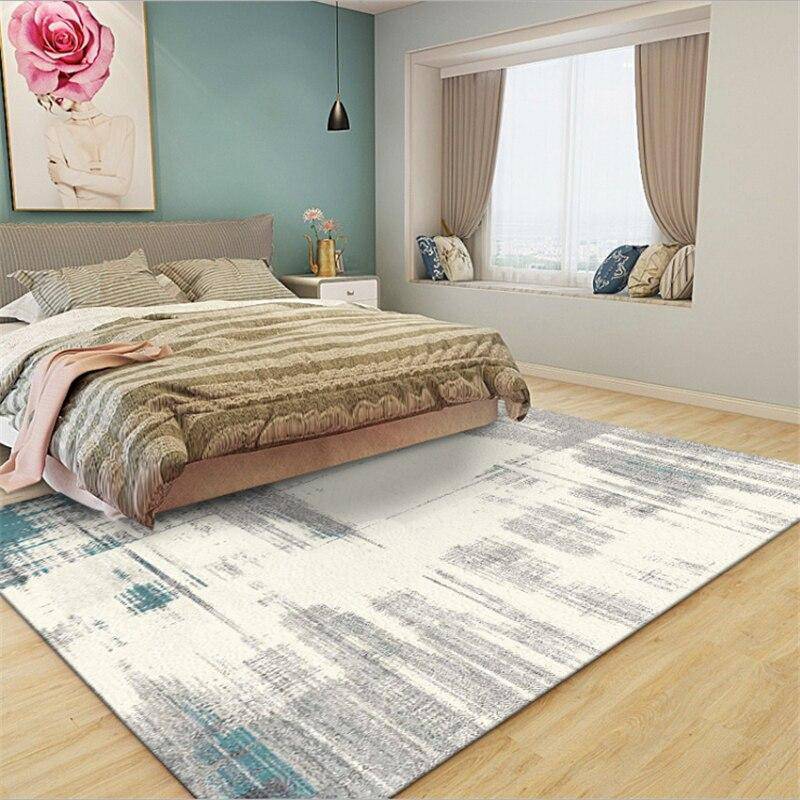Tapis vintage rectangle gris et blanc Area - vue 4 sur 4