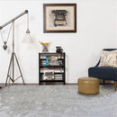 Tapis contemporain rectangle gris Bubble