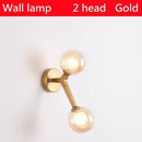 Lustre design LED boule de verre