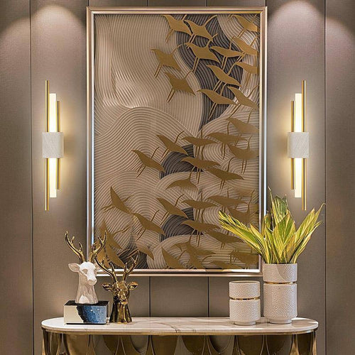 Applique murale design LED en marbre Loft