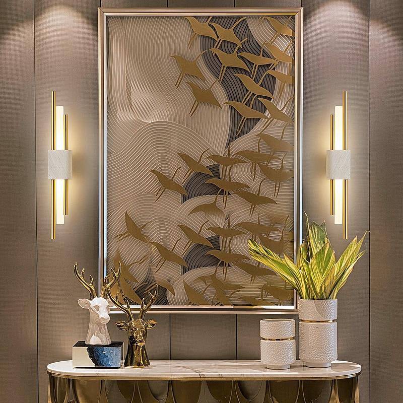 Applique murale design LED en marbre Loft - vue 7 sur 8