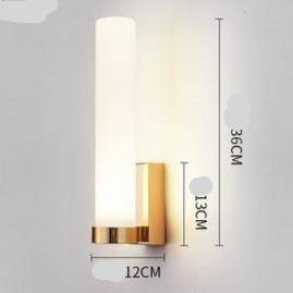 Applique murale design LED en métal avec verre cylindrique - vue 11 sur 11