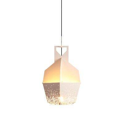 Suspension design LED avec métal coloré et à motifs style Hang