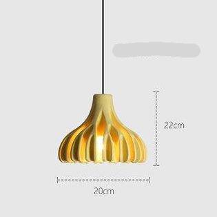 Suspension design LED en résine colorée Nordic - vue 9 sur 11