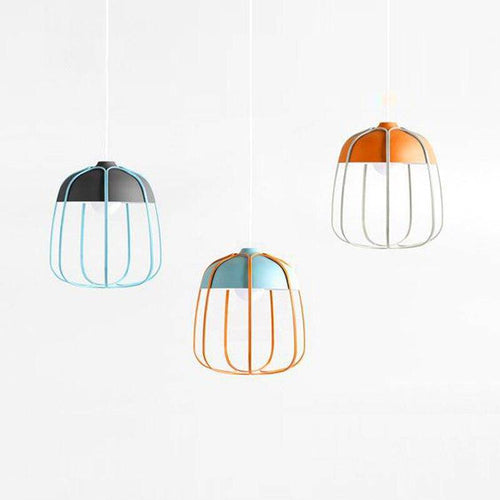 Suspension scandinave LED avec forme de citrouille colorée Hang
