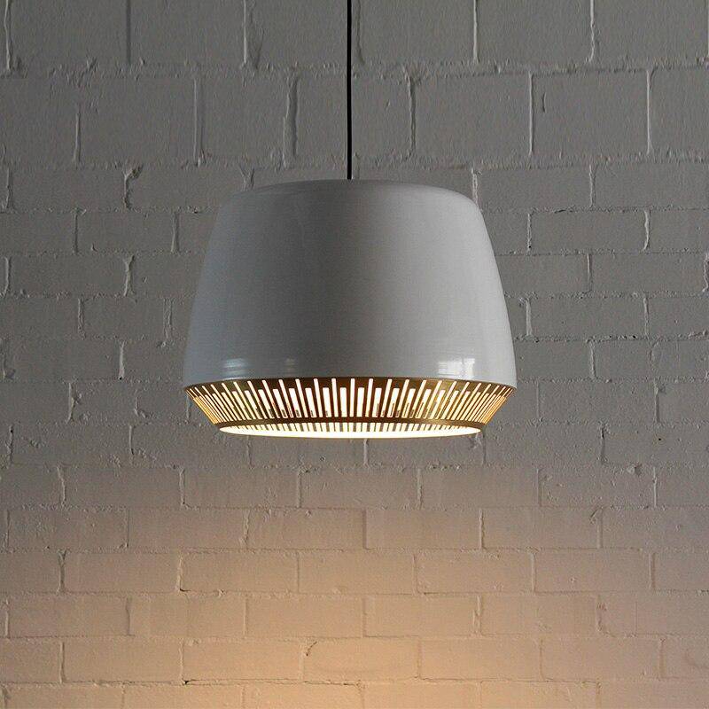 Suspension design à LED en métal coloré Lofy - vue 3 sur 7