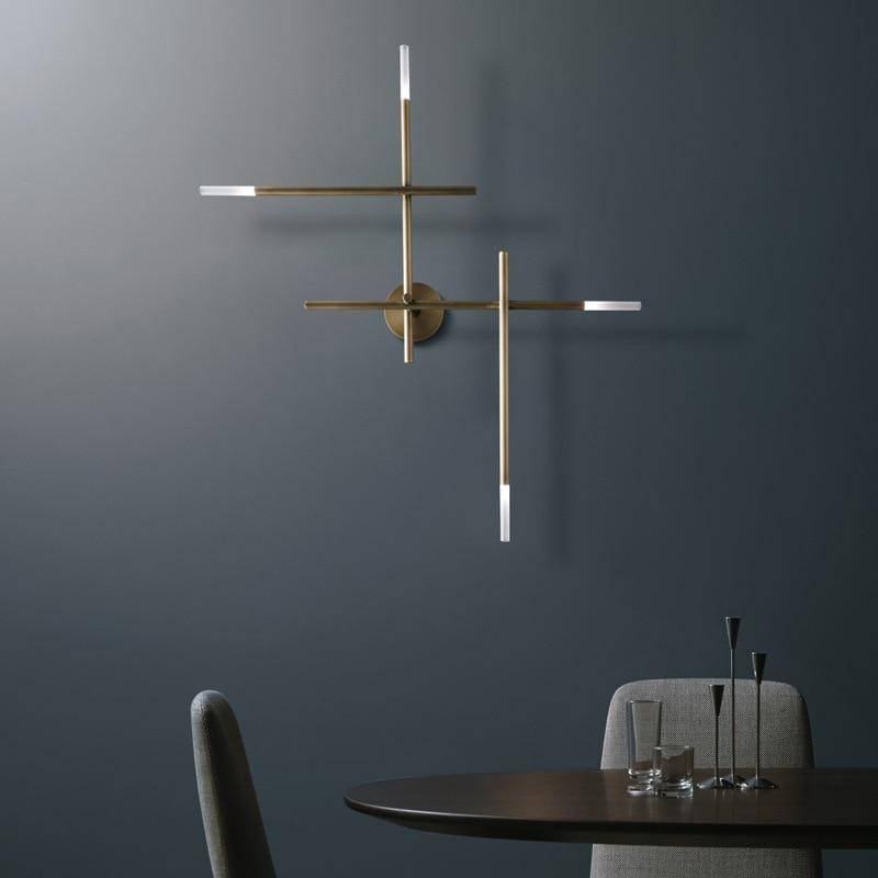 Applique murale moderne LED en métal avec tube luxury - vue 2 sur 6