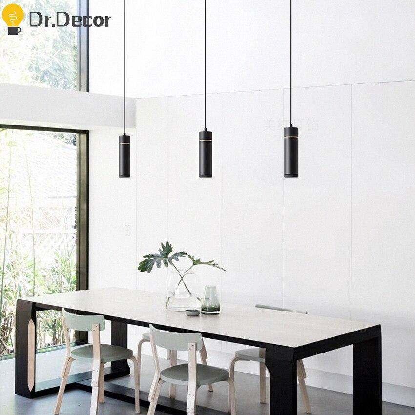 Suspension design cylindre noir à LED Luminaria - vue 4 sur 9
