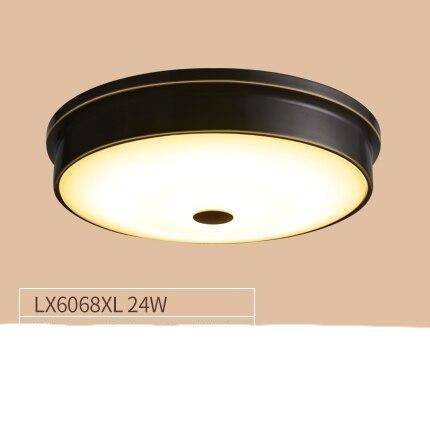 Plafonnier design à LED rond en métal aux bords épais