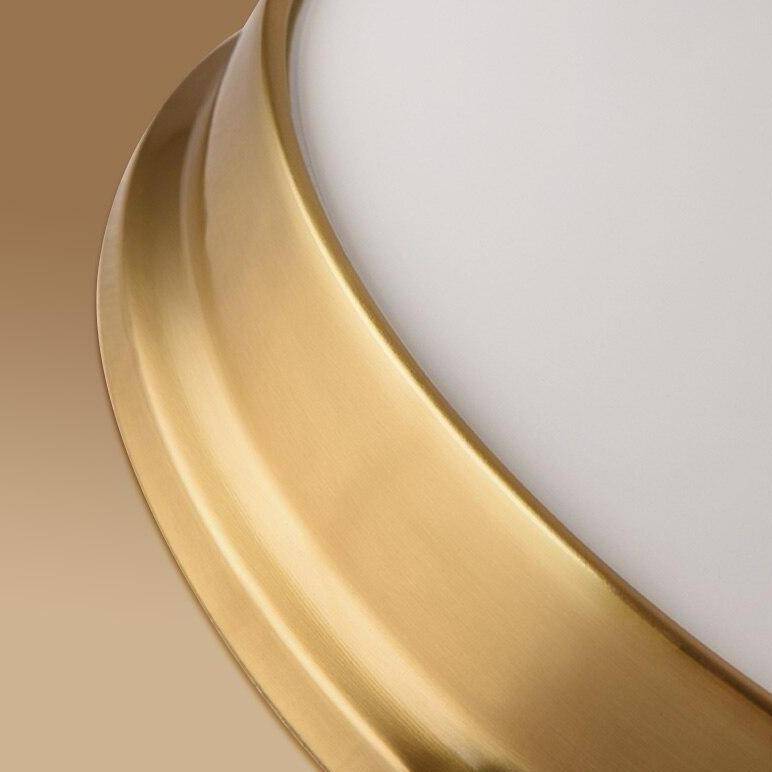 Plafonnier design à LED rond en métal aux bords épais