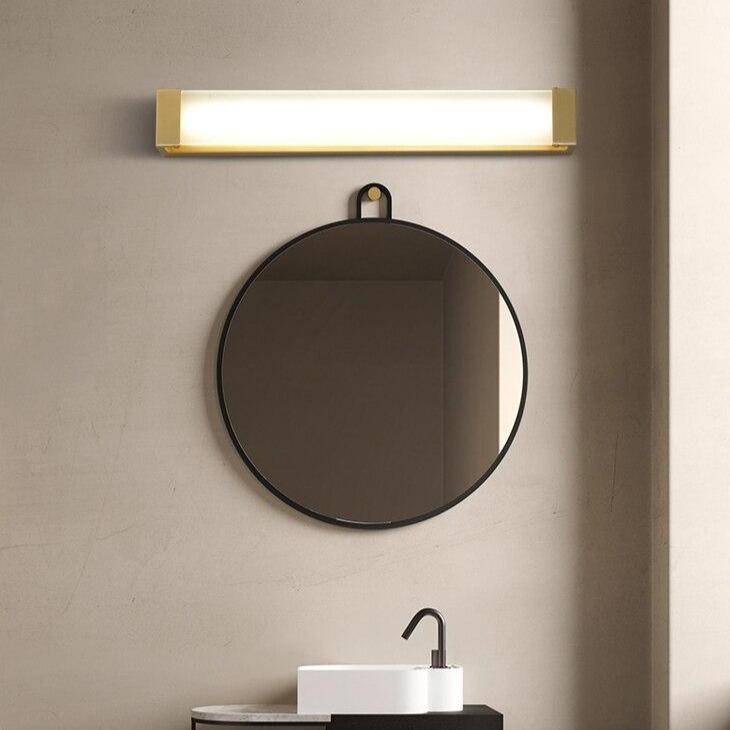 Applique murale à LED en métal doré pour miroir Luxury