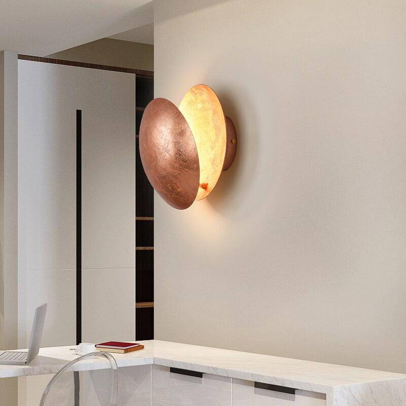 Applique murale design LED avec abat-jour métal coloré et arrondi Luxury - vue 4 sur 7