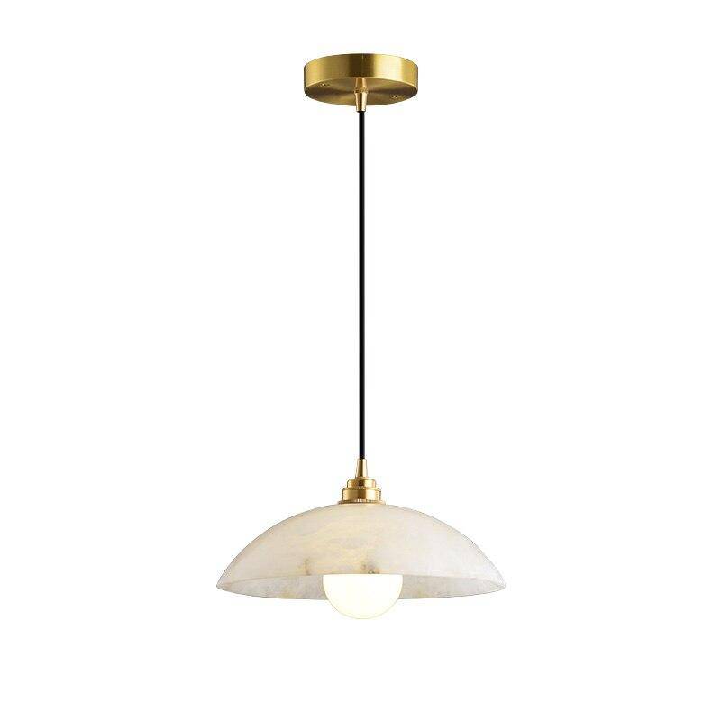 Suspension moderne en marbre blanc LED - vue 4 sur 8