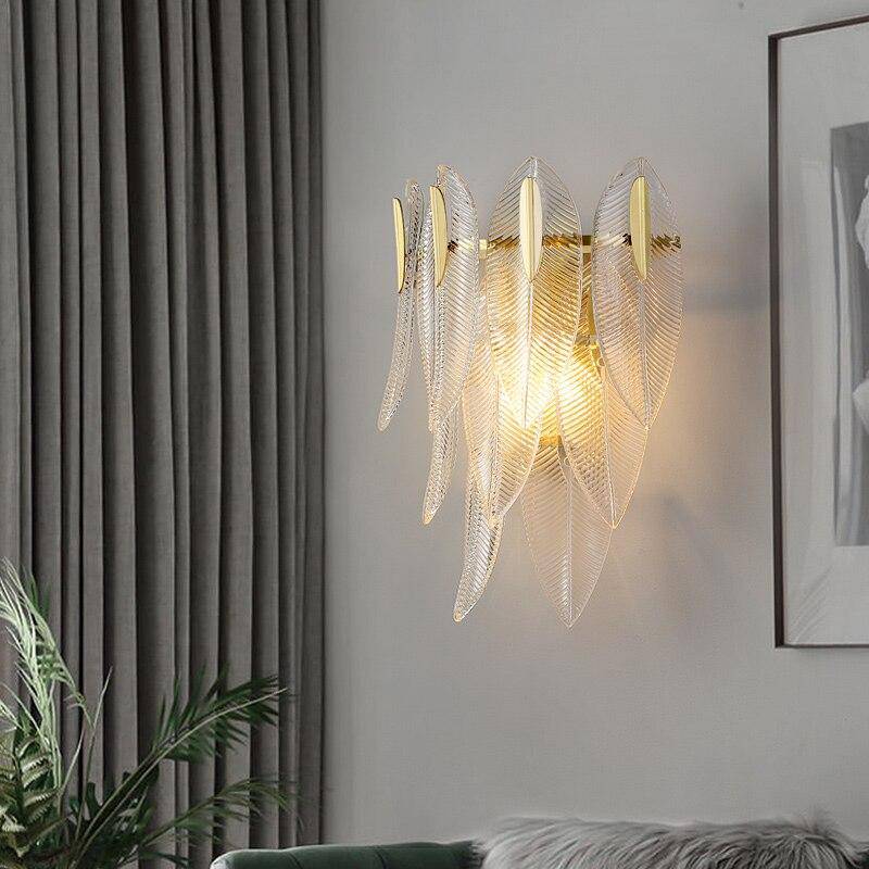 Applique murale design LED en feuille de verre Coffee - vue 3 sur 3