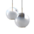 Suspension moderne LED en boule de verre blanc Nordic