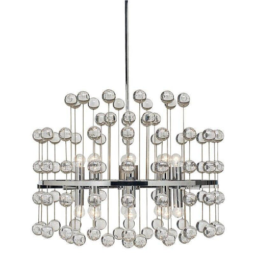 Lustre design LED avec boules crystal style Art